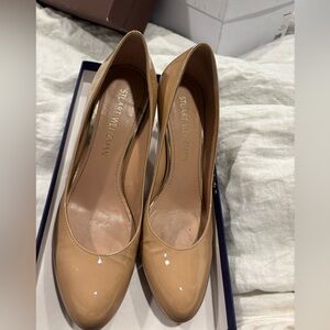 Patent leather pumps